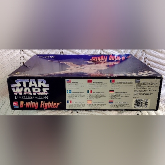 Star Wars B-Wing Fighter 1995 Gold Tone Limited Edition OB Vintage AMT ERTL 8780 - Picture 2 of 9
